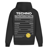 Techno Nutrition Facts (sweat à capuche surdimensionné)