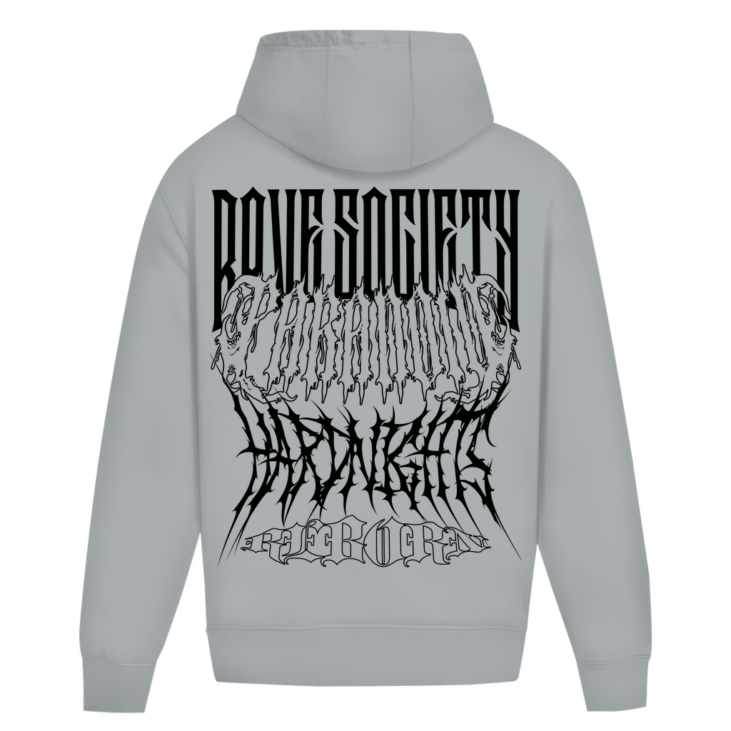 Rave Society (felpa con cappuccio di grandi dimensioni)