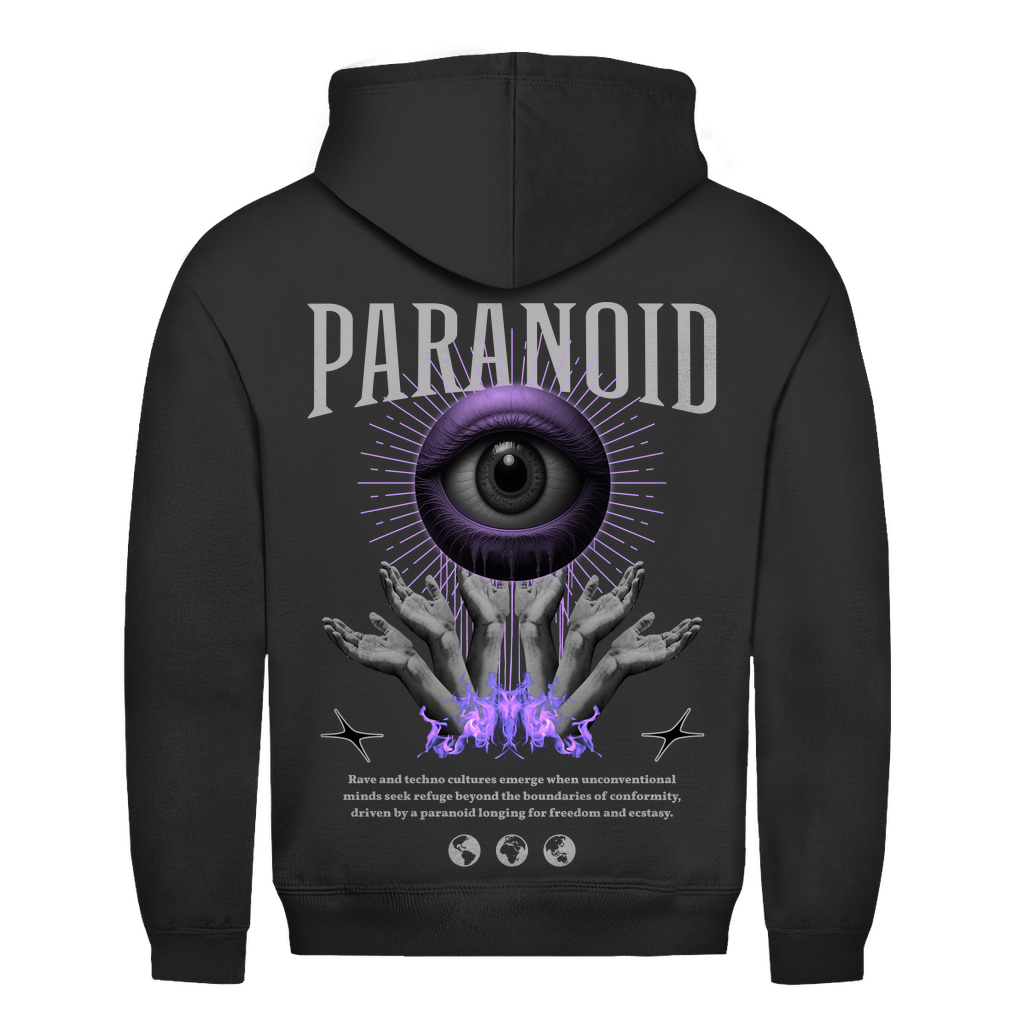Techno Hoodie und Rave Hoodie aus 100% Baumwolle