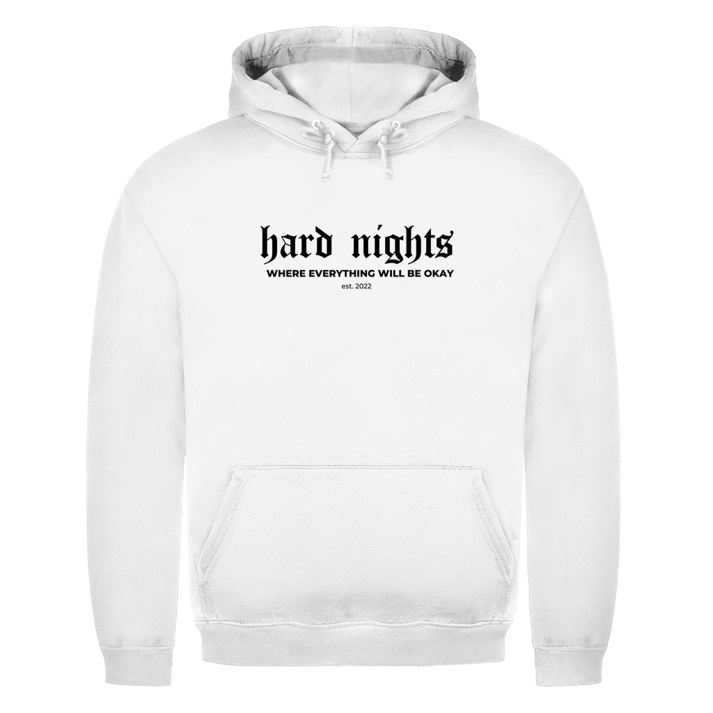 Techno Hoodie und Rave Hoodie aus 100% Baumwolle | Arctic White