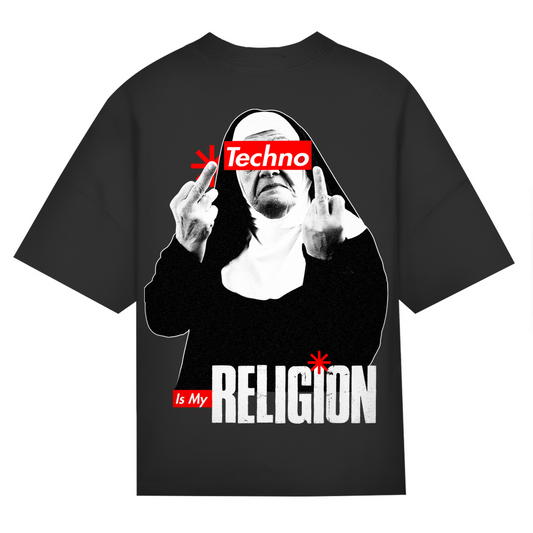 Techno Nun – Camiseta oversize