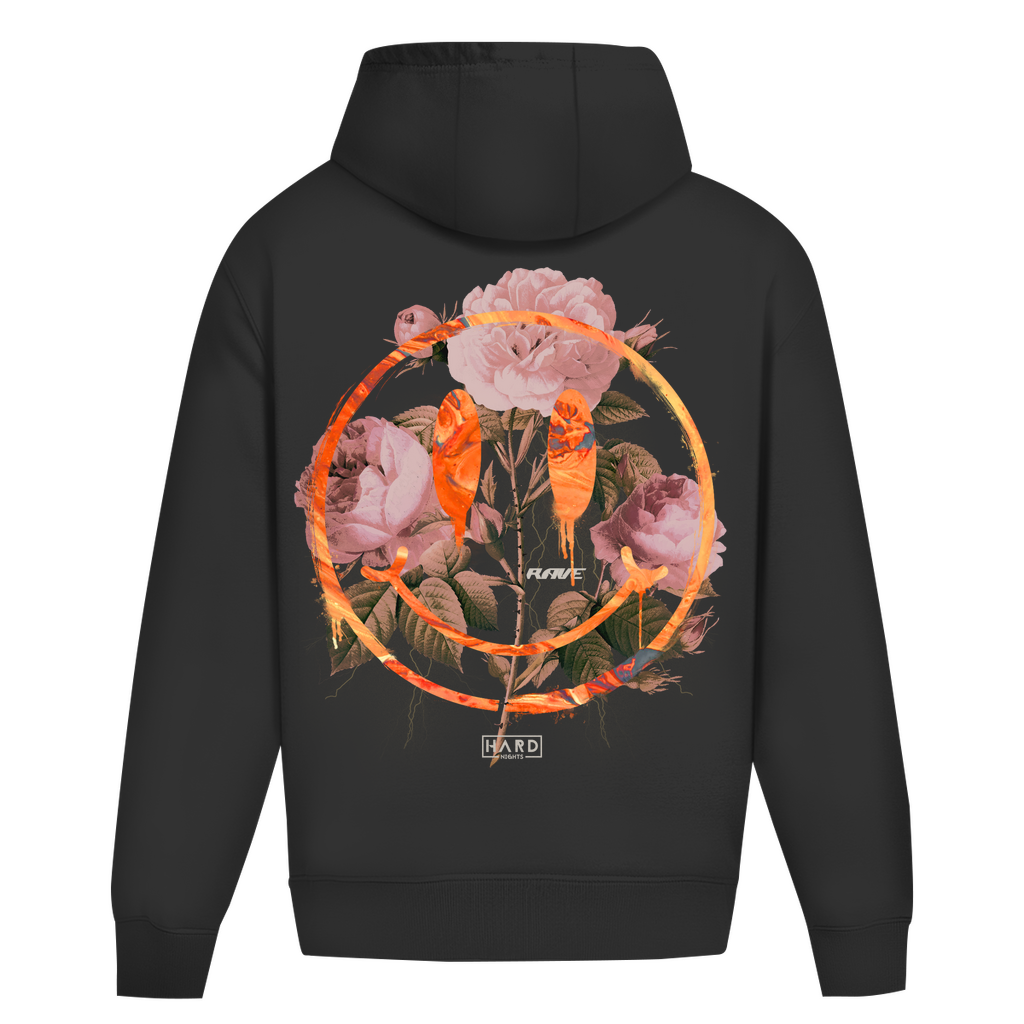 Smiley Oversized Hoodie Techno Hoodie Unisex Baumwolle – Hard Nights