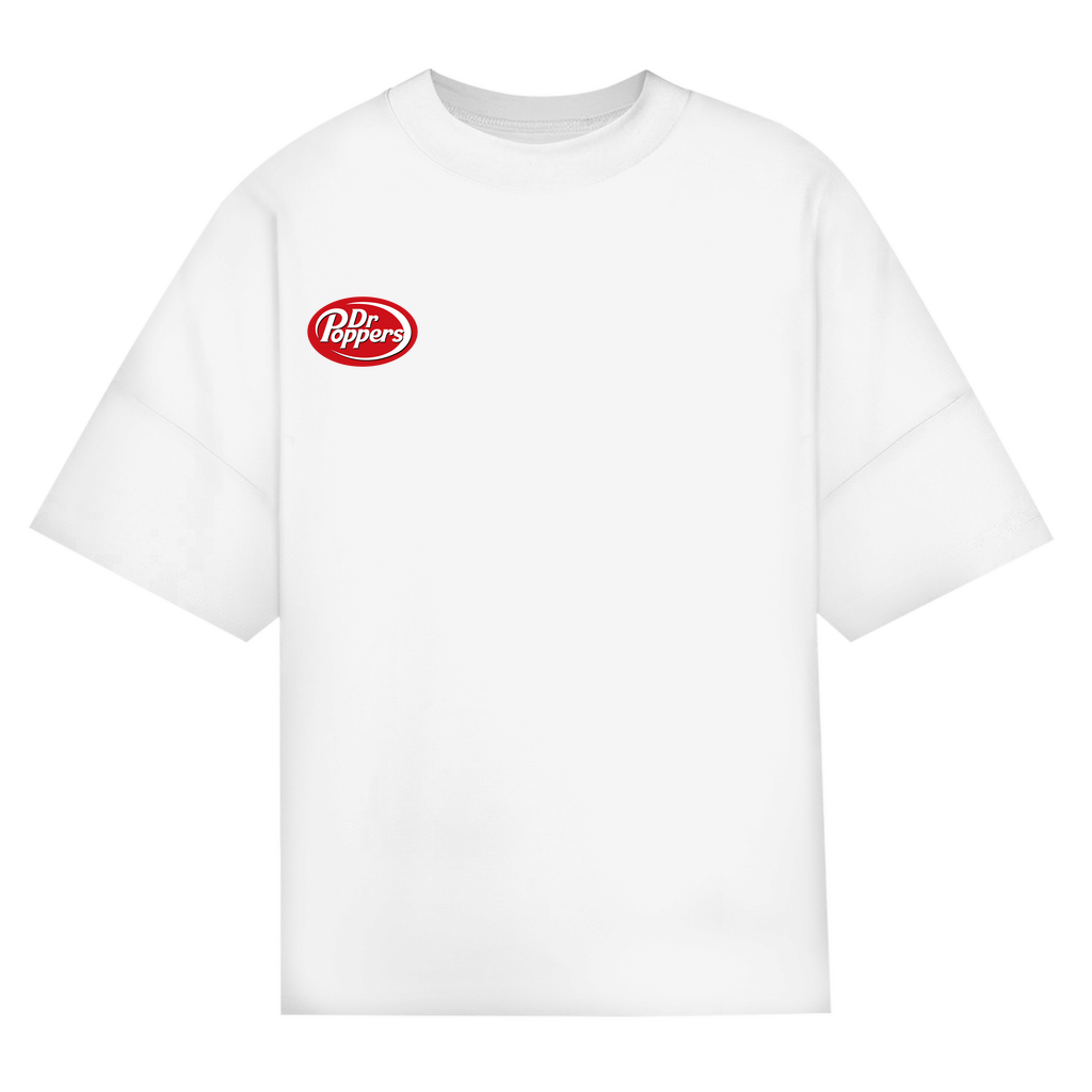 Techno Oversized Shirt aus Bio-Baumwolle für Unisex | White