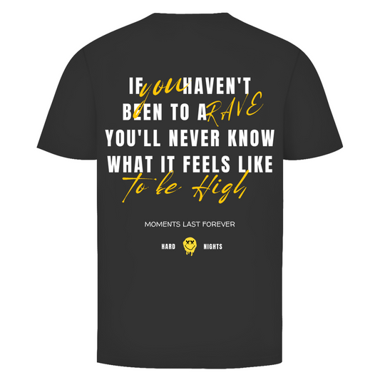 Camiseta básica, unisex, de algodón, para techno y raves | Negro