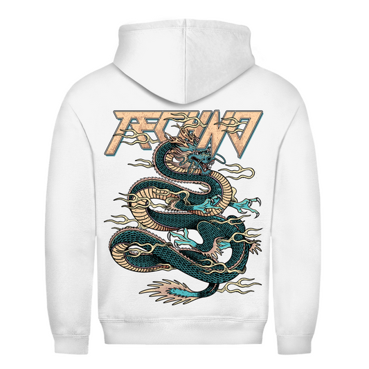 Techno Dragon Basic Hoodie | Arctic White