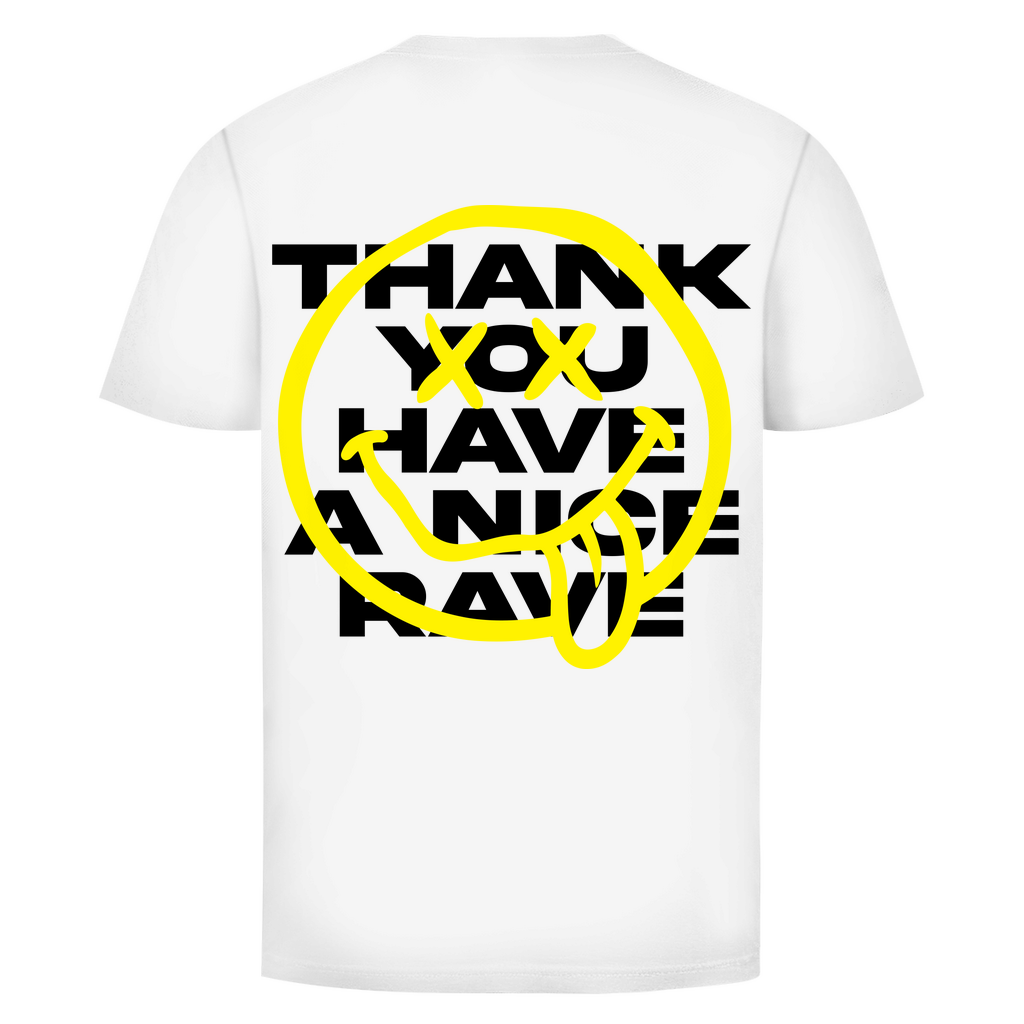 T-shirt basique, pour la techno et les raves | Blanc