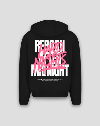 Rave Reborn System – Sudadera oversize con cremallera