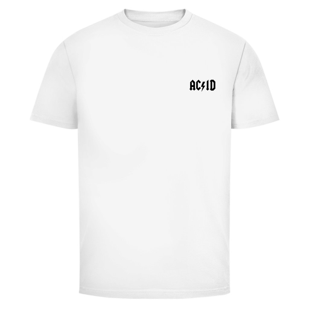 Techno Basic Shirt aus Bio-Baumwolle für Rave und Streetwear | White