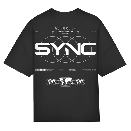 SYNC Oversized Shirt für Rave-Looks | Black