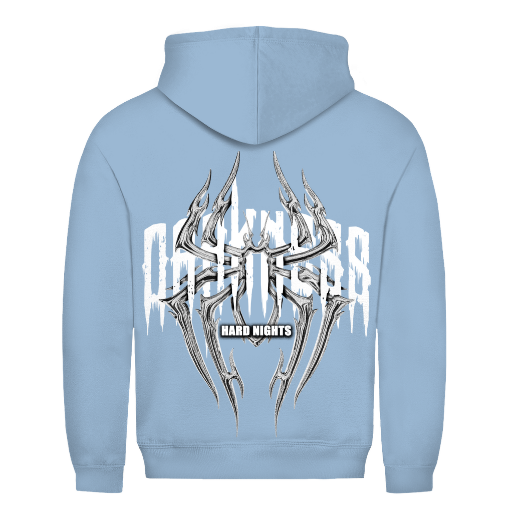 Darkness Spider Basic Hoodie, Unisex Baumwoll Hoodie | Sky Blue