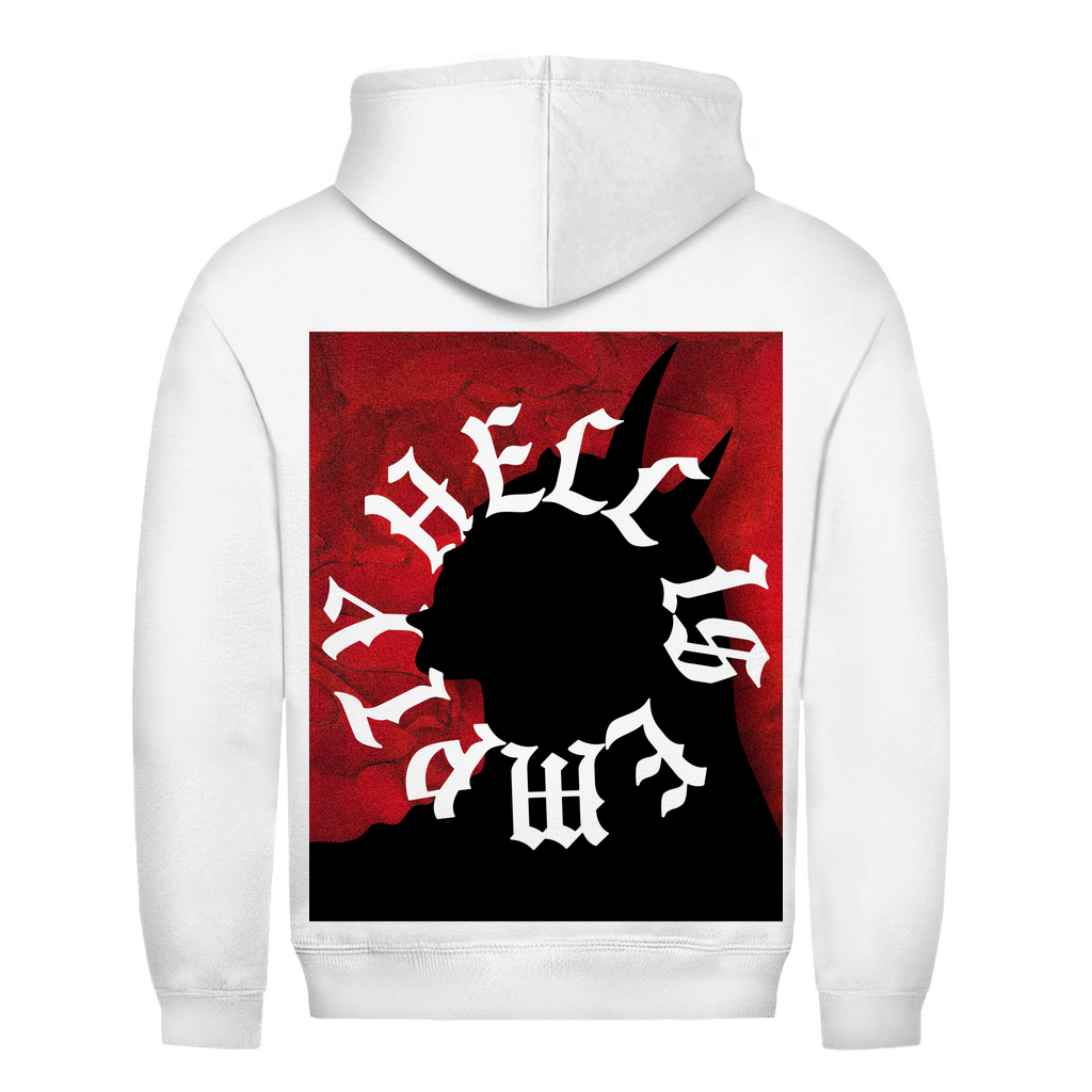 Techno Hoodie und Rave Basic Hoodie aus 100% Baumwolle | Arctic White