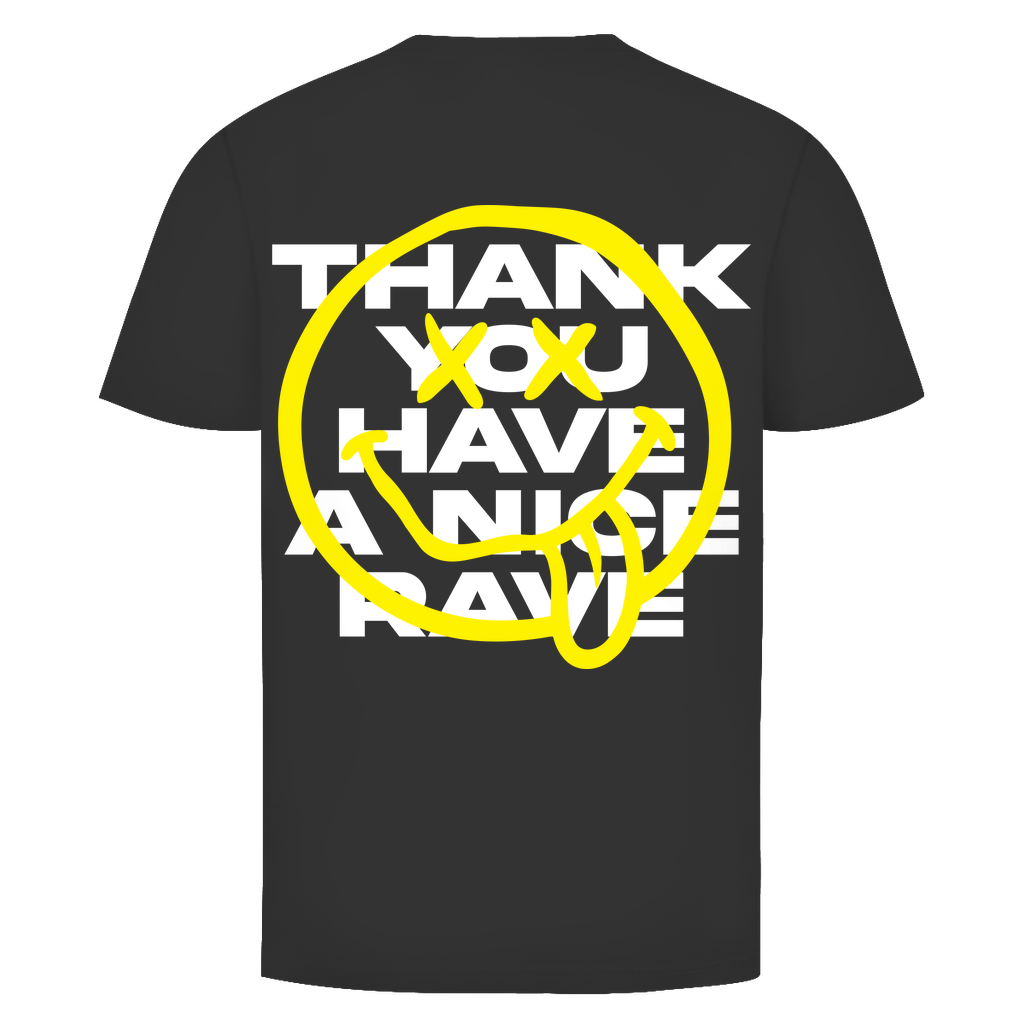 T-shirt basique, pour la techno et les raves | Noir