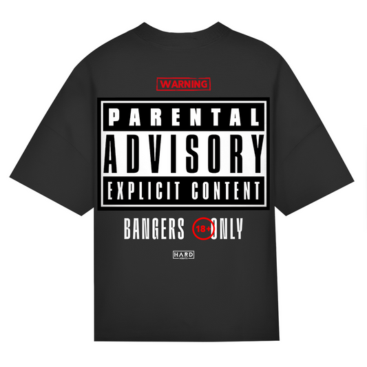 Maglietta oversize, unisex | Nero