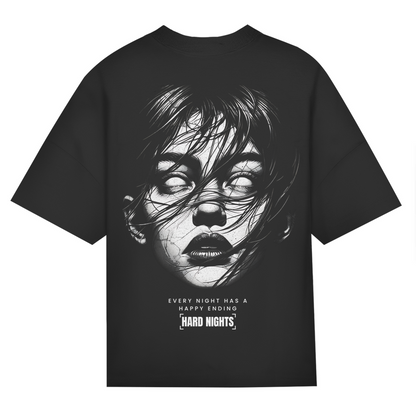 Techno-rave oversized T-shirt van katoen voor streetwear