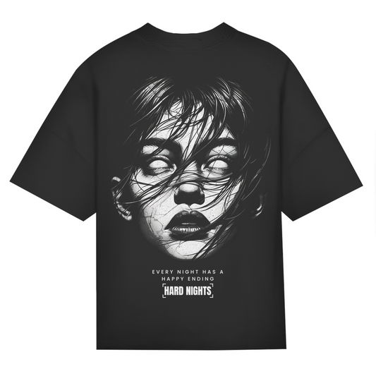 Maglietta oversize, in cotone, per look techno, rave e streetwear