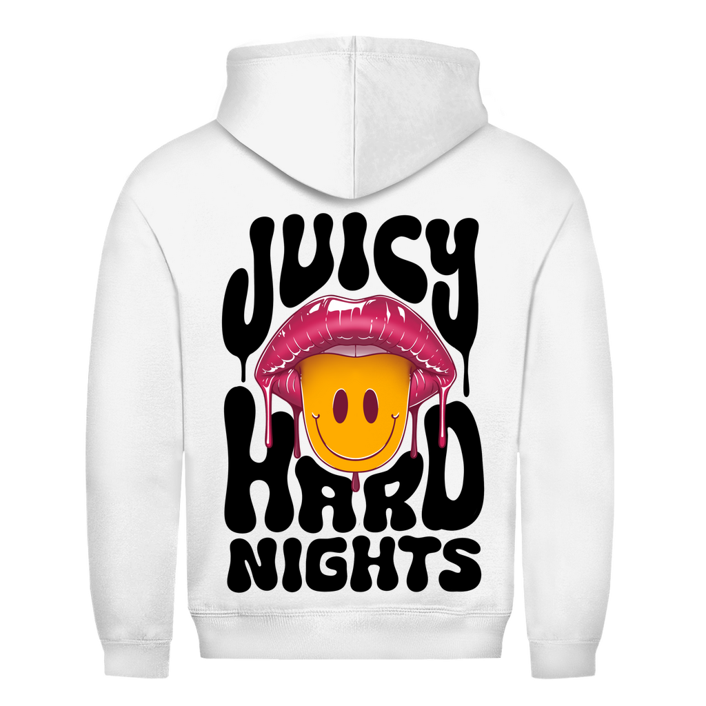 Hoodie, in cotton, for techno, rave and streetwear looks | Arctic White