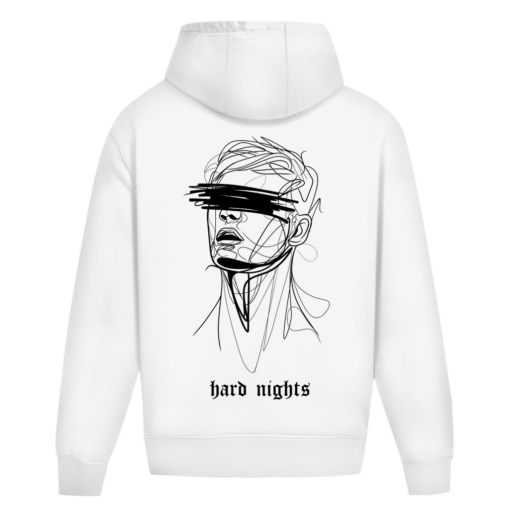 Unisex Oversized Hoodie aus 100% Baumwolle | Arctic White