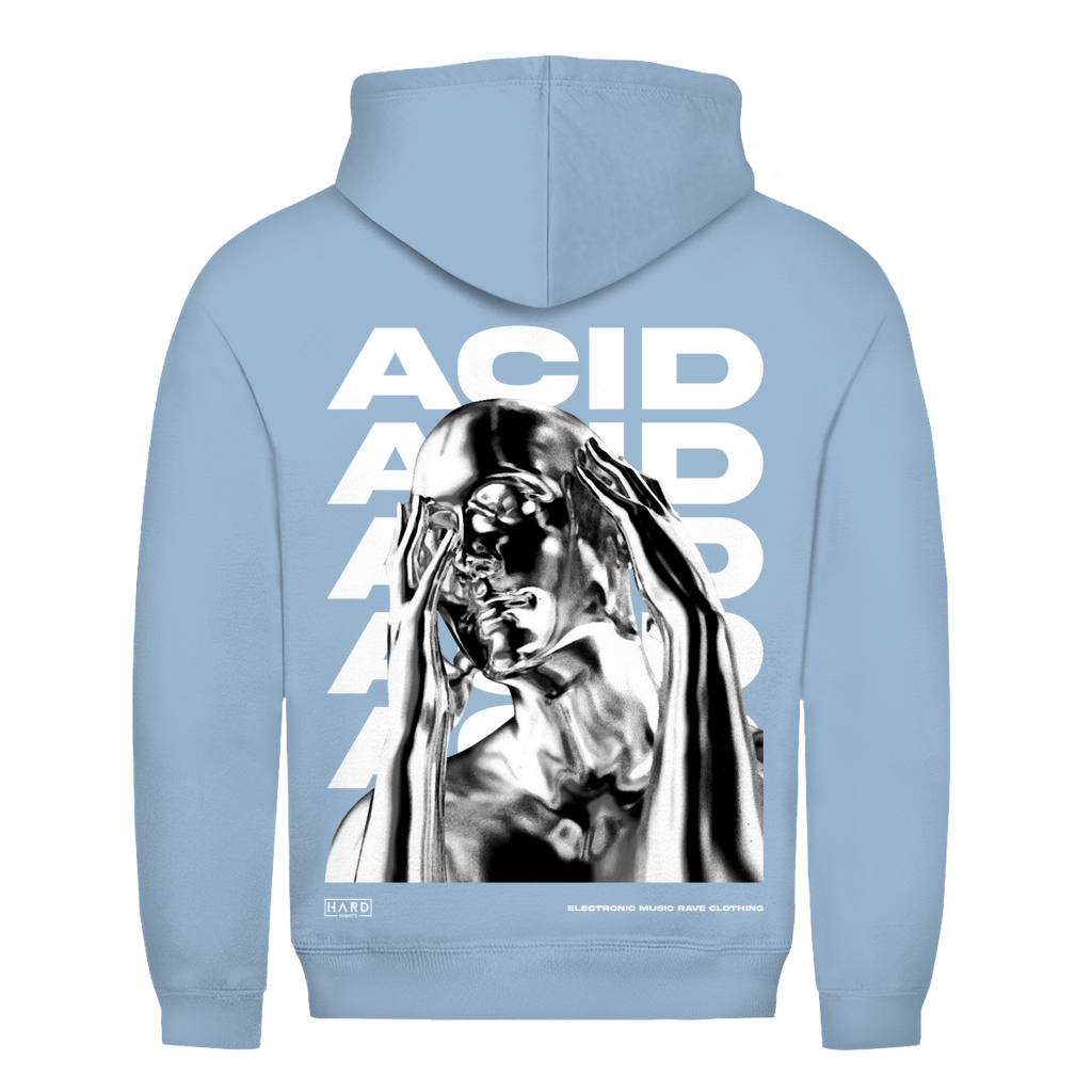 Baumwoll Kapuzenshirt als Streetwear Hoodie Unisex | Sky Blue