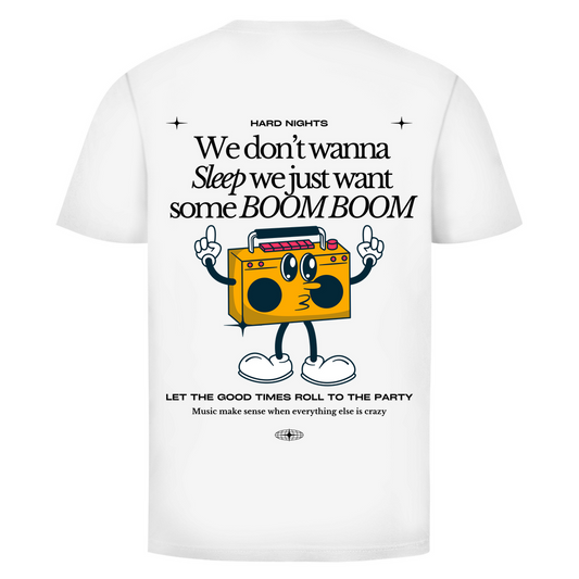 Boom Boom Basic Shirt - Unisex Baumwolle T-Shirt : White 