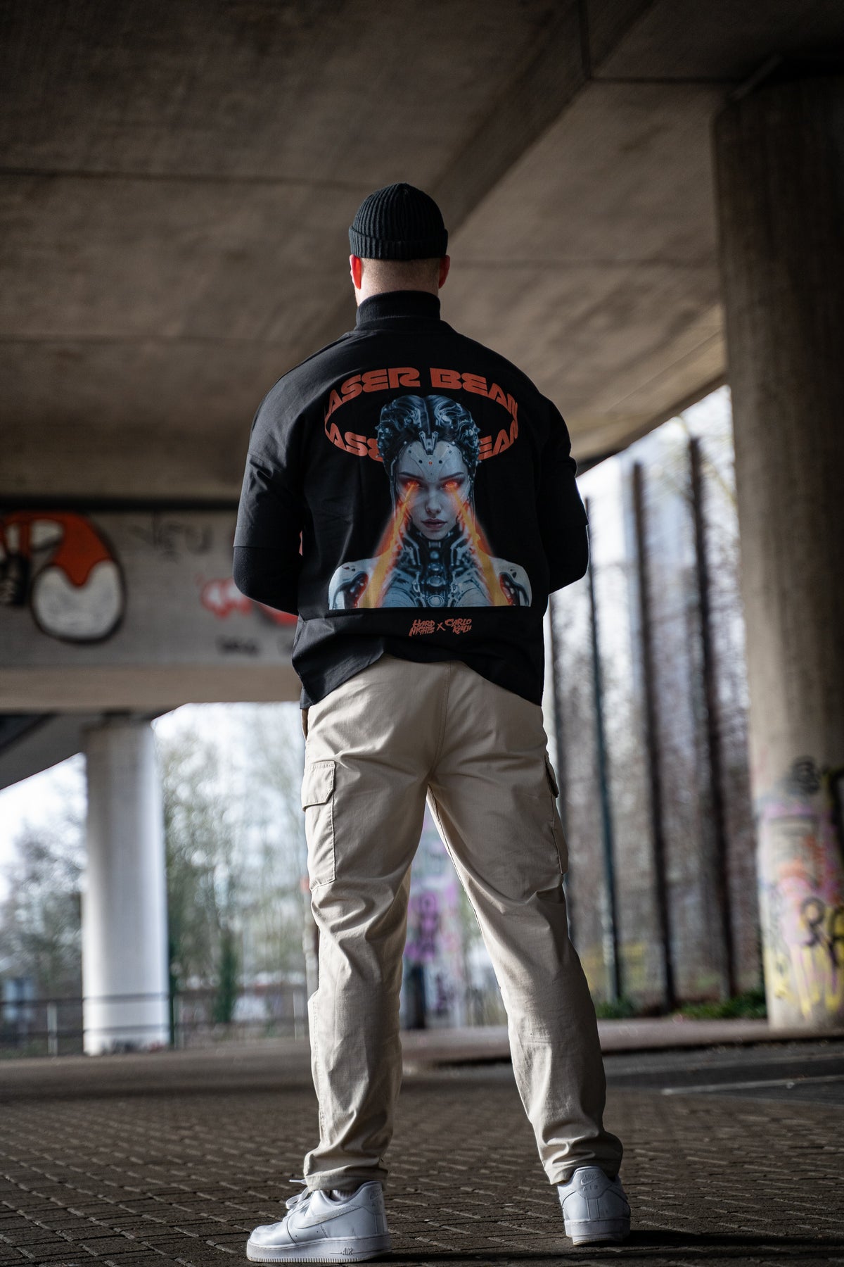 Carlo Kalu x Hard Nights: Laser Beam – T-shirt oversize