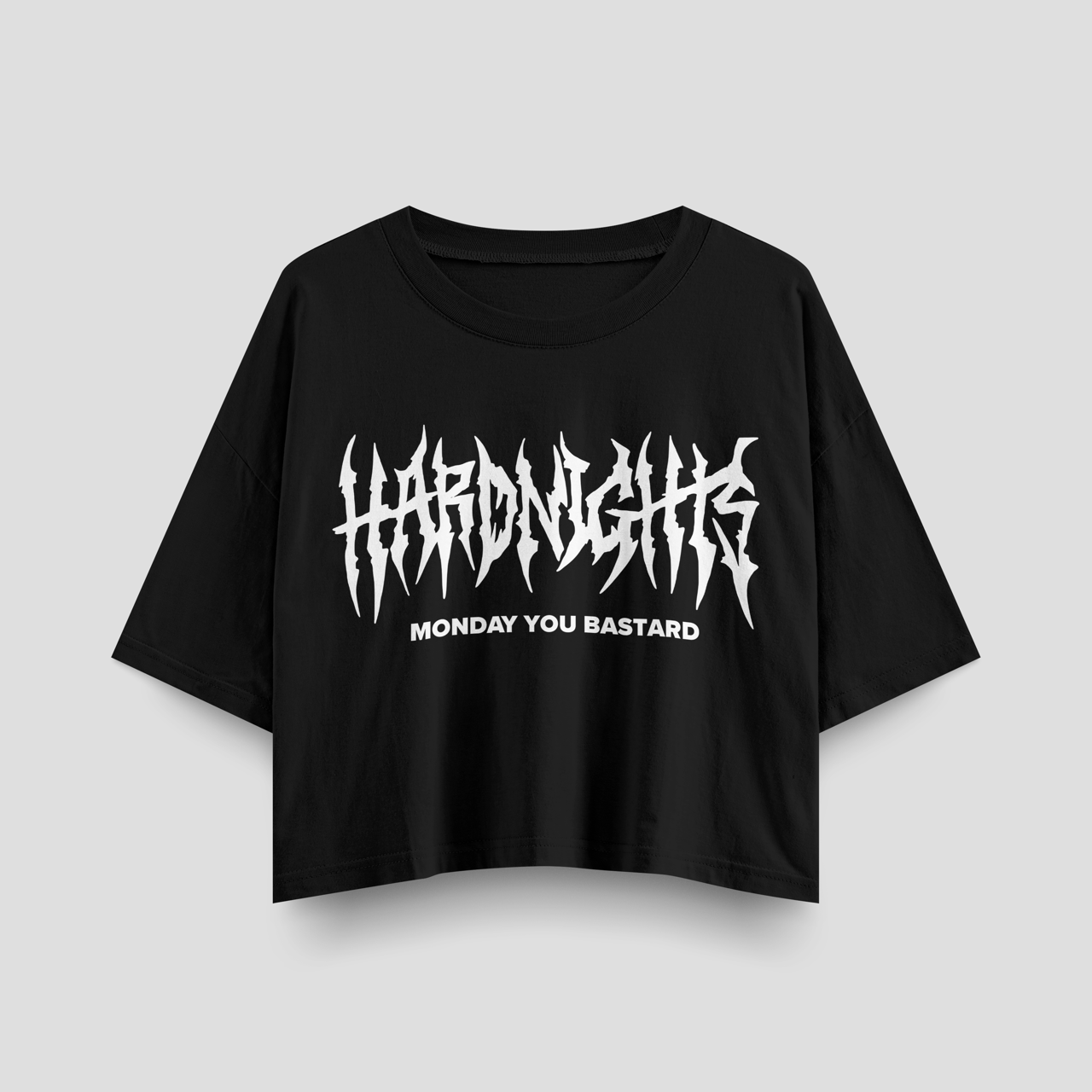 Monday you bastard (oversized crop top)