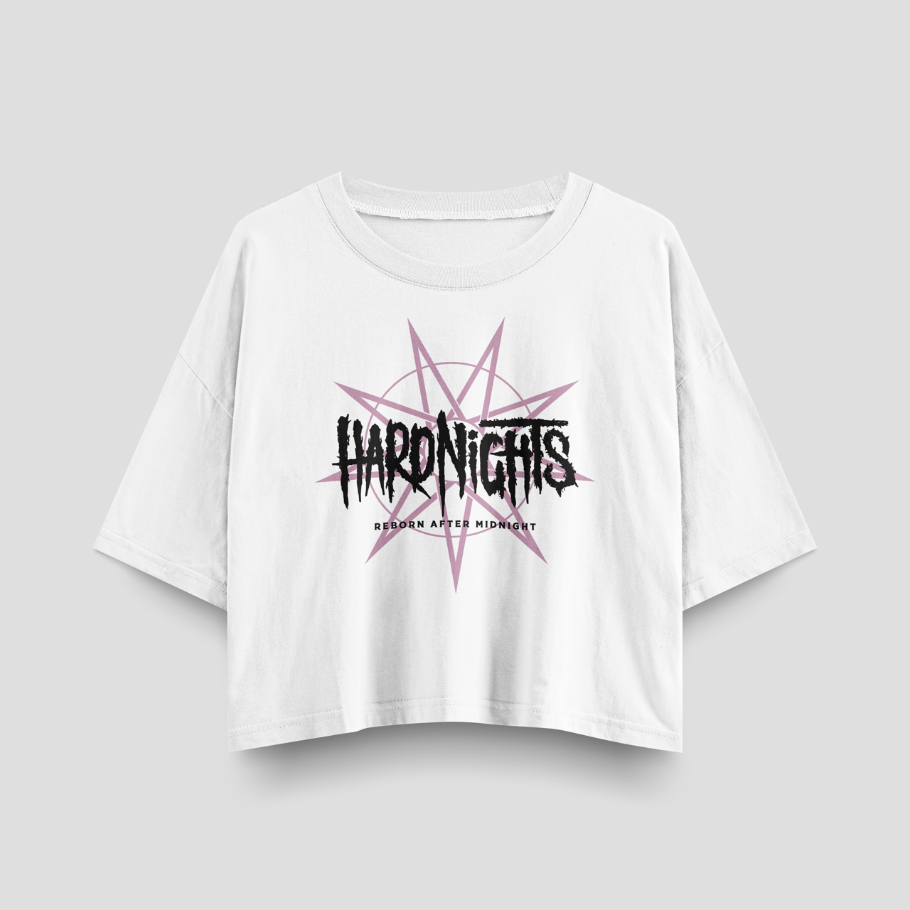 Reborn after midnight (Oversized Crop Top)