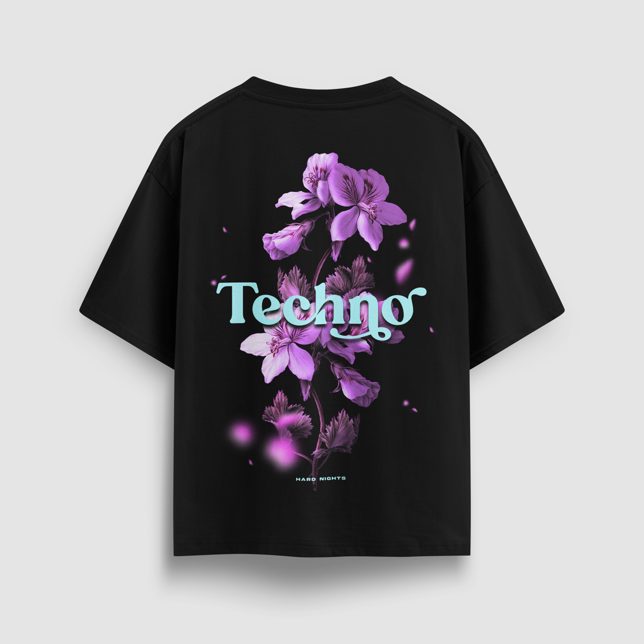 Fiori techno (camicia di grandi dimensioni)