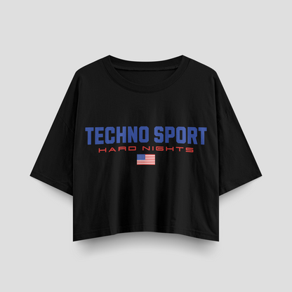 Techno Sport – Crop top oversize