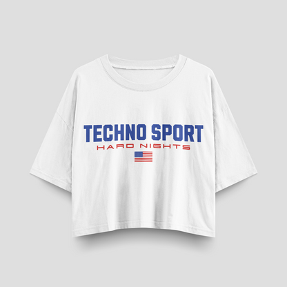 Techno Sport – Crop top oversize
