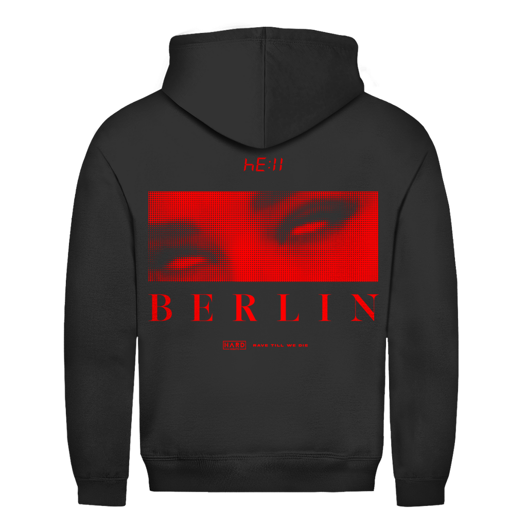 Basic Hoodie aus Baumwolle für Techno und Rave