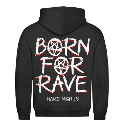 Bluza z kapturem basic, unisex, z dwuwarstwowym kapturem, w stylu techno | Głęboka czerń