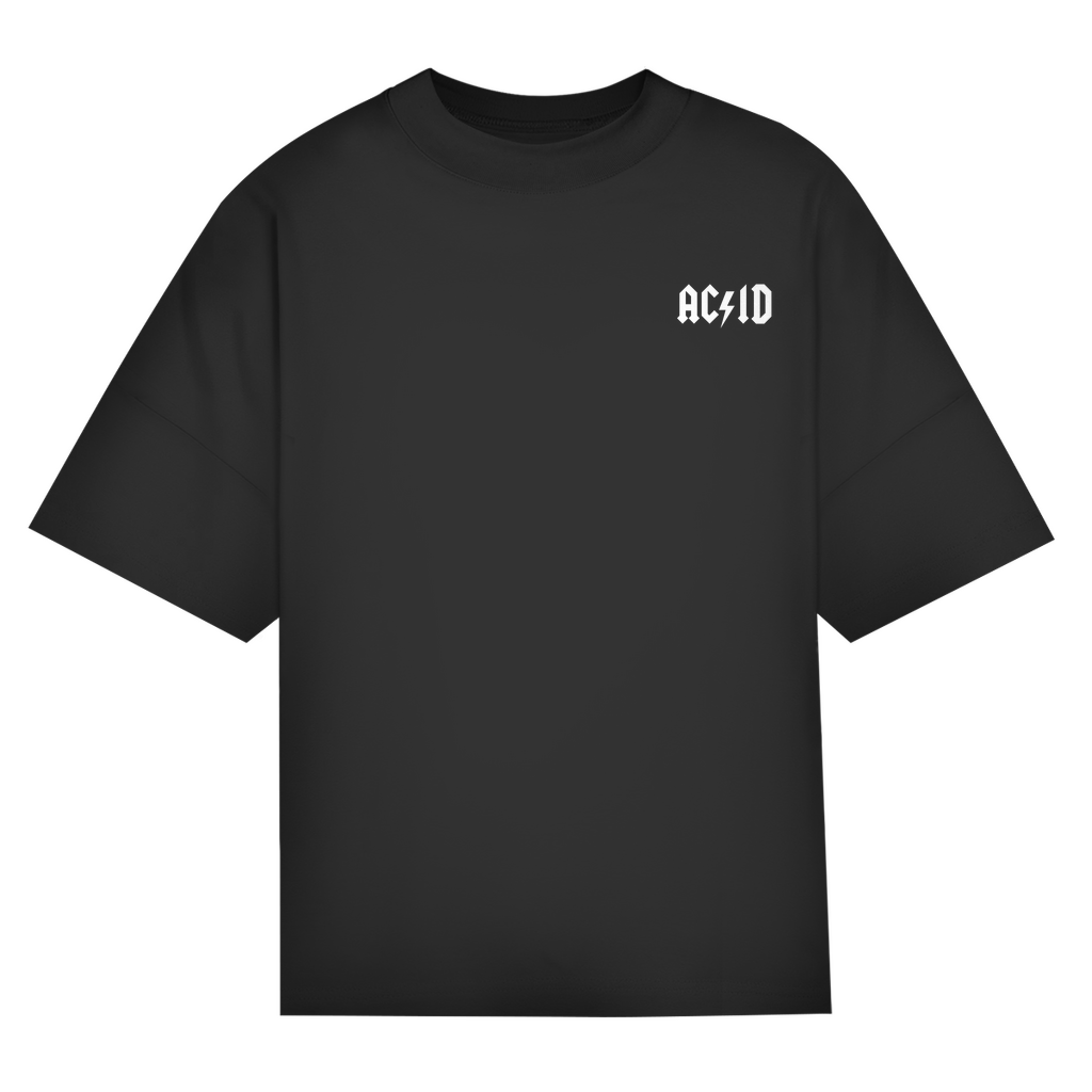 Techno Oversized Shirt – Bio-Baumwolle für den Rave Look | Black
