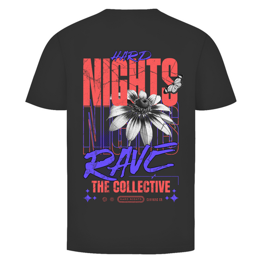 Rave Collective basic T-shirt voor techno | Zwart