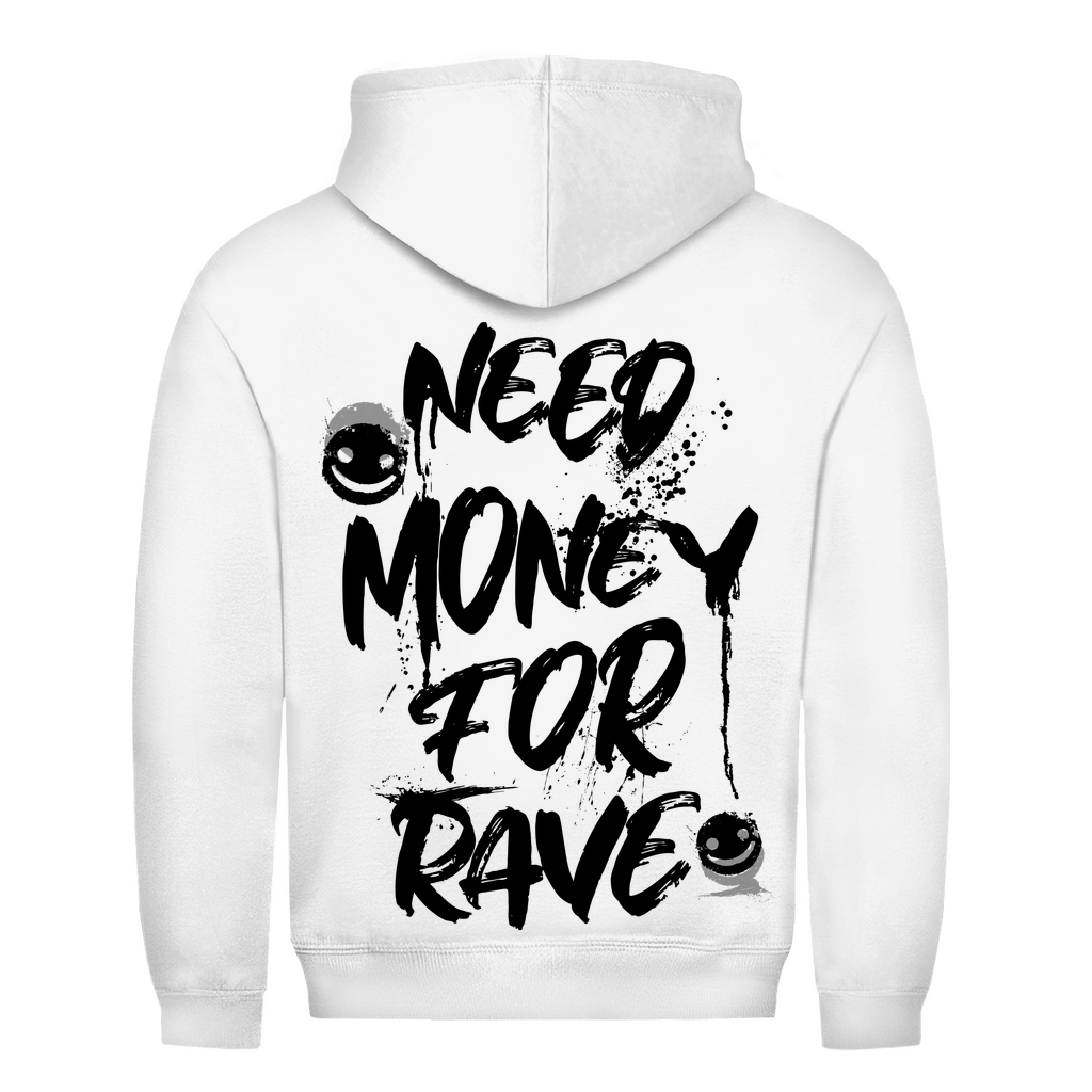 Techno Hoodie und Basic Hoodie aus 100% Baumwolle | Arctic White