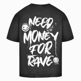 Necesito dinero para rave (camisa extragrande lavada con ácido)