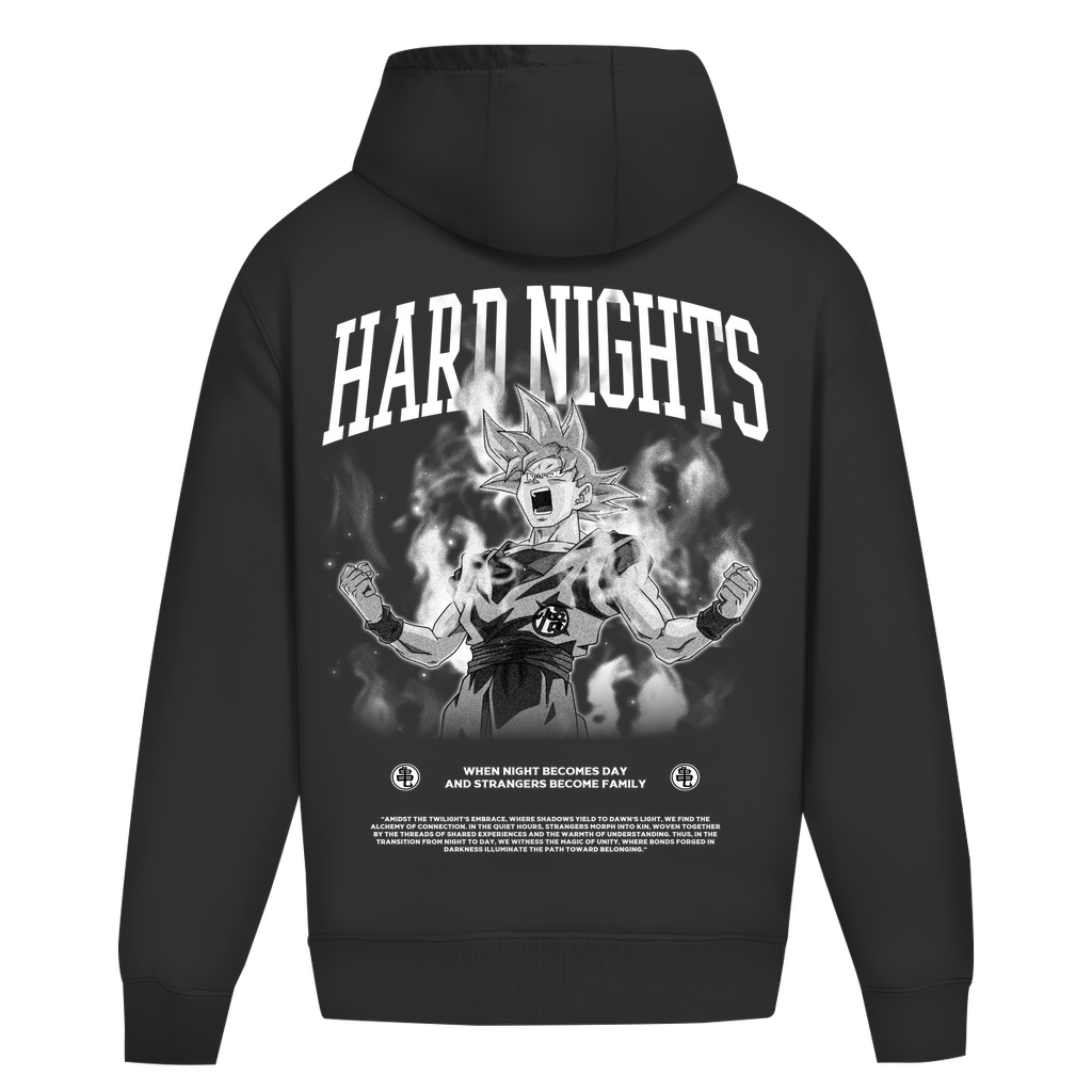 When Night Becomes Day Oversized Hoodie aus Baumwolle
