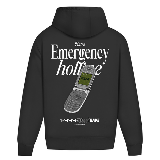 Rave Emergency Hotline – Hoodie oversize