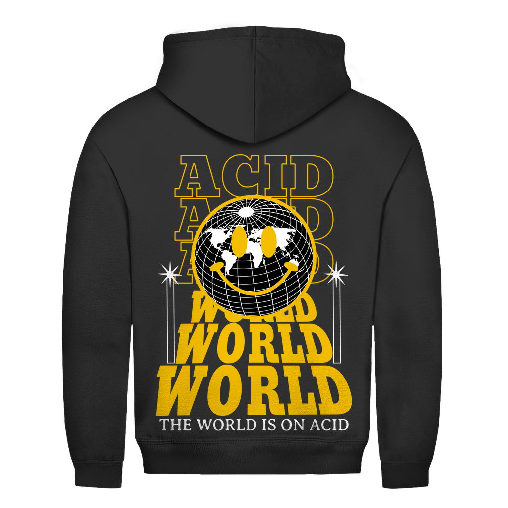 Baumwoll Hoodie für Techno und Rave mit Kapuzenshirt-Design | Jet Black

