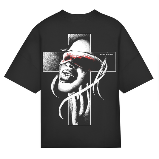 Church of Rave – Koszulka oversize, unisex, 100% bawełny | Czarny