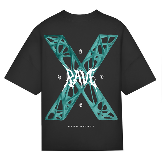 Rave X oversized T-shirt voor rave-outfits