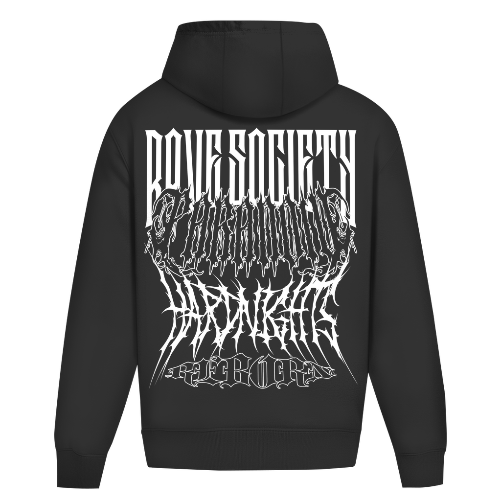 Rave Society (felpa con cappuccio di grandi dimensioni)