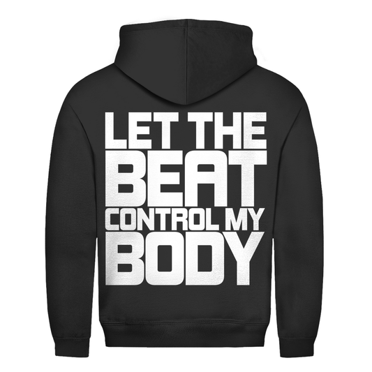 Control My Body Basic Hoodie für Techno und Rave-Events | Jet Black

