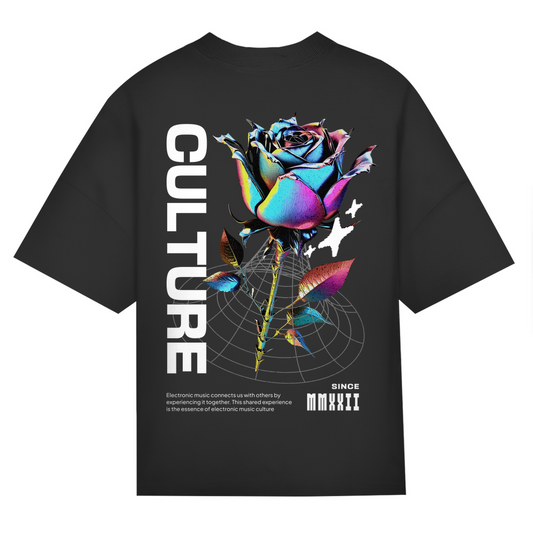 Culture – Camiseta oversize, unisex | Negro