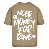 Necesito dinero para rave (camisa extragrande lavada con ácido)