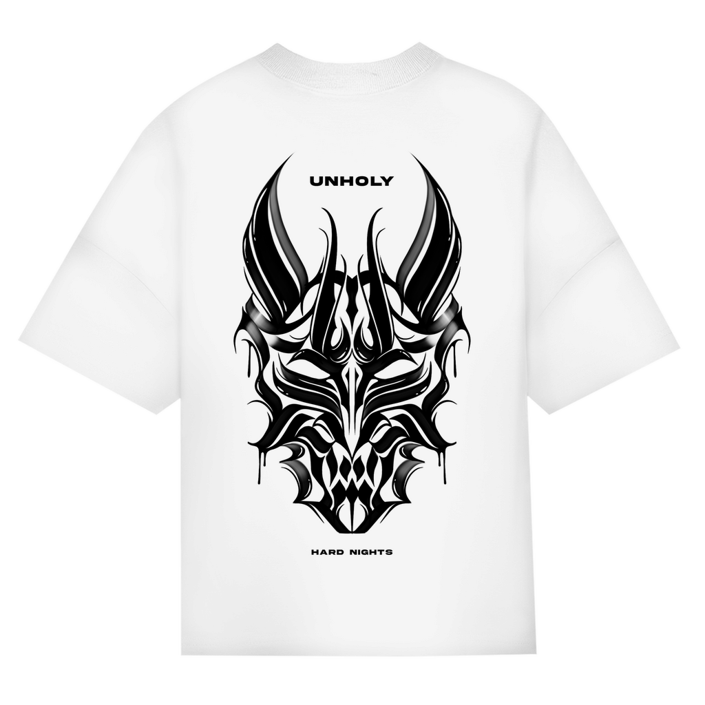 Unholy Oversized Shirt aus 100 % Bio-Baumwolle | White