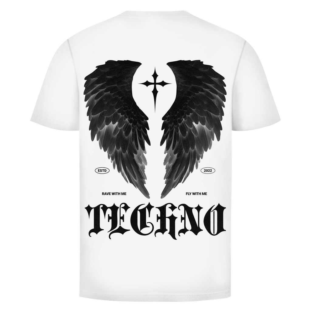 T-shirt basique, pour la techno | Blanc
