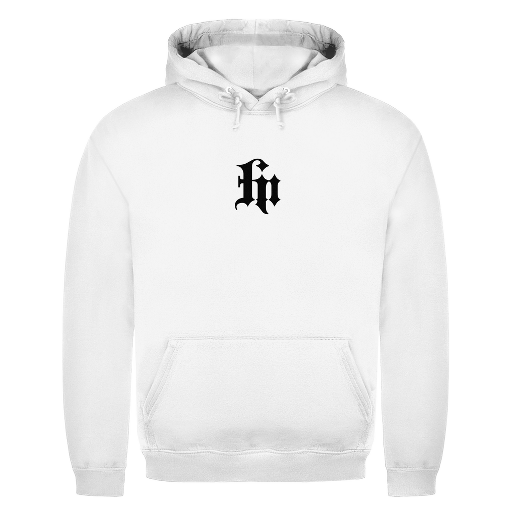 RAW Basic Hoodie aus Baumwolle für Techno und Rave | Arctic White