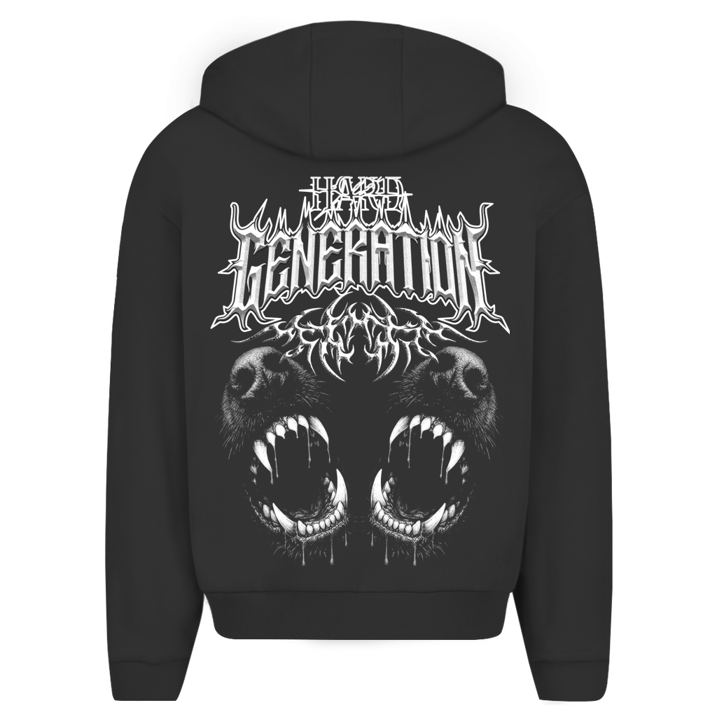 Hard Generation – Sudadera oversize con cremallera