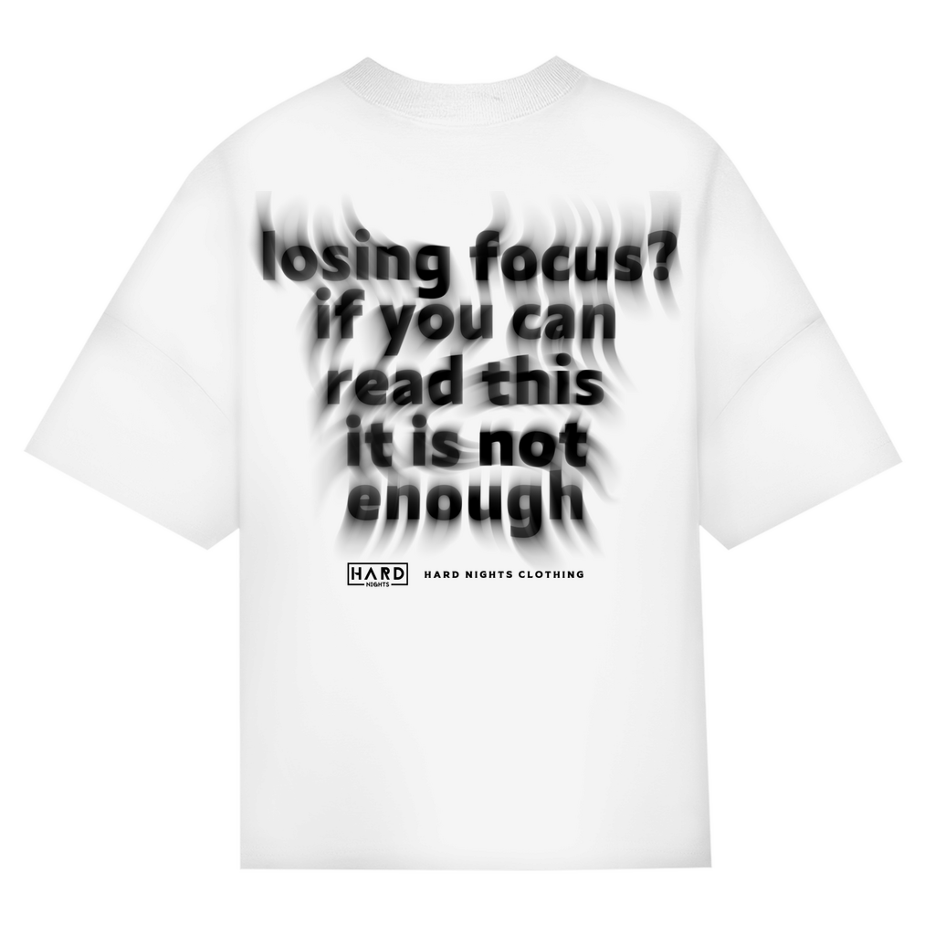 Oversized Shirt aus Bio-Baumwolle für Techno und Rave | White