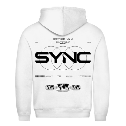 SYNC Basic Hoodie - Techno Hoodie | Arctic White